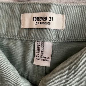 Light green distressed ripped shorts. BNWT.